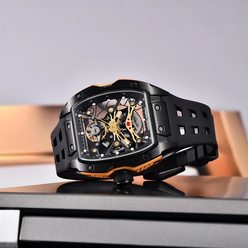 2024 Pagani Design 42mm Skeleton Automatic Watch
