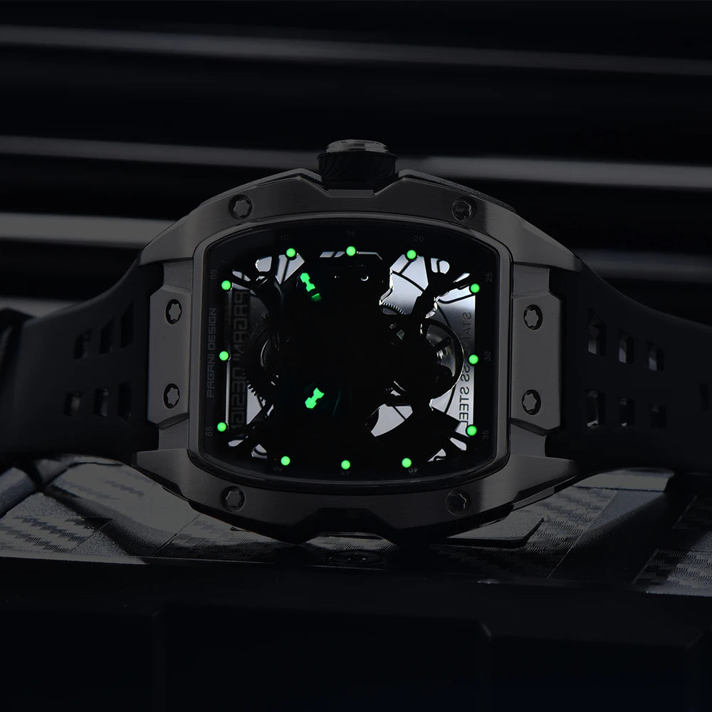 2024 Pagani Design 42mm Skeleton Automatic Watch