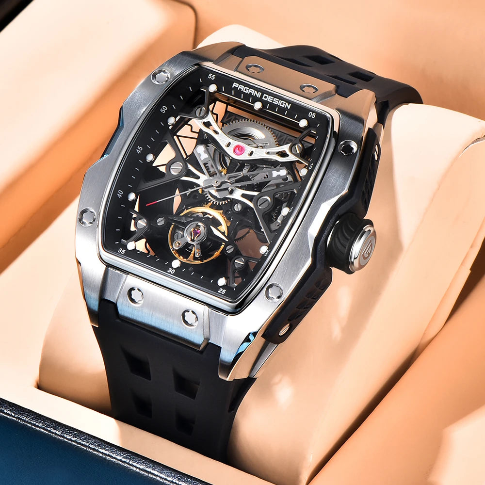 2024 Pagani Design 42mm Skeleton Automatic Watch