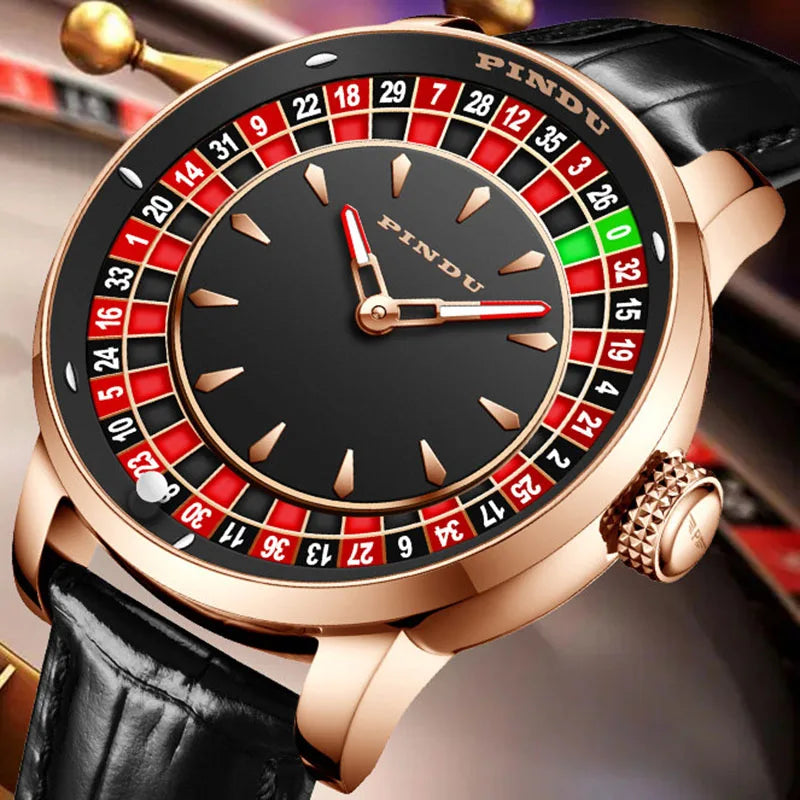 PINDU P6616 Automatic Roulette Watch - NH35 movement