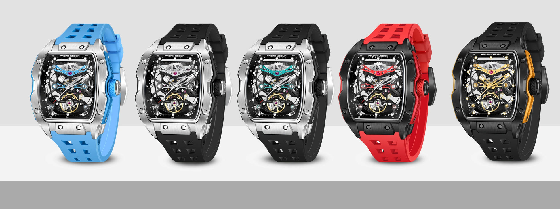 2024 Pagani Design 42mm Skeleton Automatic Watch