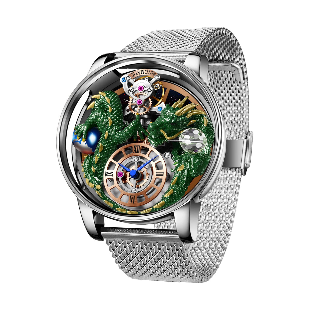 2024 PINDU Jacob&Co Men's Leather Chronograph Watch