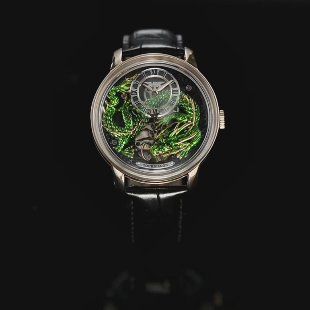 2024 PINDU Jacob&Co Men's Leather Chronograph Watch